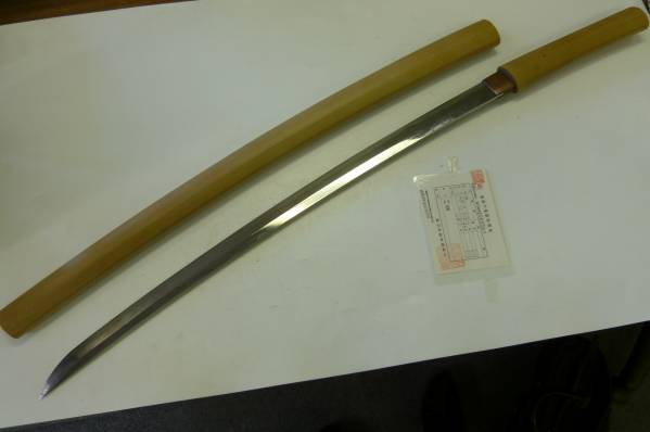 日本刀 骨董品 ○古美術 骨董 日本刀 無銘 白木鞘拵え IT0226 1円スタート(刀、太刀