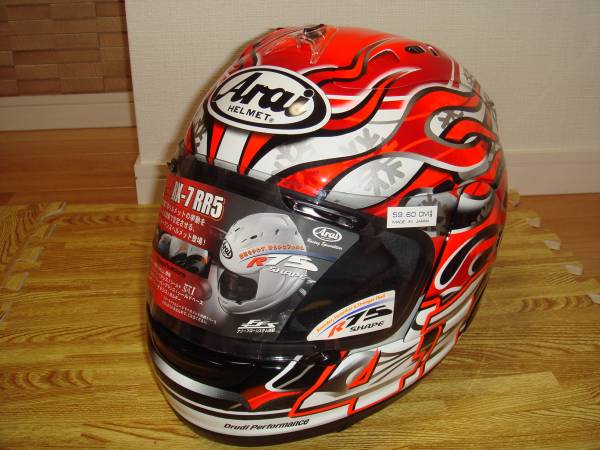 激レア Arai RX-7RR5 芳賀紀行 HAGA レプリカ アライ ハガ 美品(L