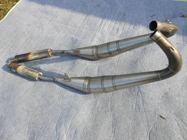 RZ250R RZ350R 中古社外ステンレスチャンバーTDR250 RZ250 RZ350