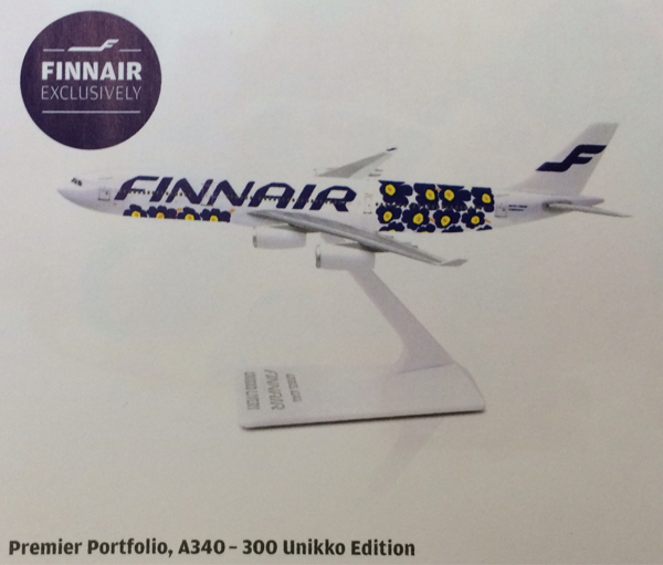 フィンエアー×marimekko マリメッコ ウニッコ モデルプレーン