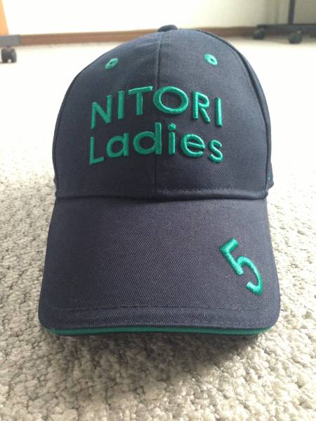 ゴルフ　ニトリレディース　キャップ【紺×緑】_1