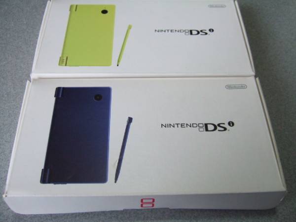 美品!! DSi 本体 ライムグリーン&メタリックブルー SDカード付き
