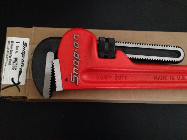 スナップオン 大型パイプレンチ 36インチ 新品