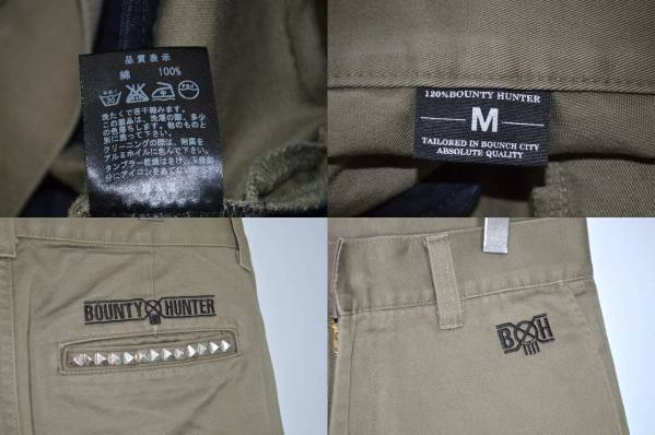 格安◇バウンティーハンター スタッズ付チノパンツ　M