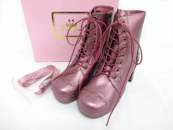 メタモルフォーゼ☆リボンショートブーツ/17043001/RAS/LLサイズ