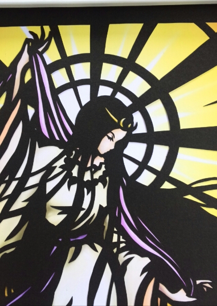 切り絵 天照大御神 アマテラス 神話 女神 イラスト ペーパークラフト 売買されたオークション情報 Yahooの商品情報をアーカイブ公開 オークファン Aucfan Com