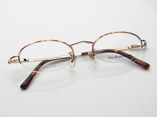 B6174未使用*ラルフローレン*チタンフレーム眼鏡/1052T
