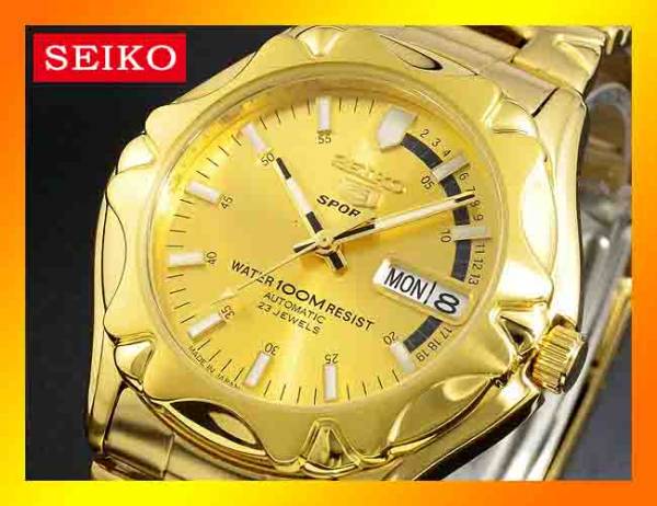 新品 セイコー5 日本製 自動巻 メンズ腕時計 SNZ450J1 逆輸入品a