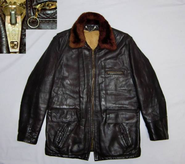 超肉厚!50sビンテージ ホースハイド カーコート 30sハーレーBUCO