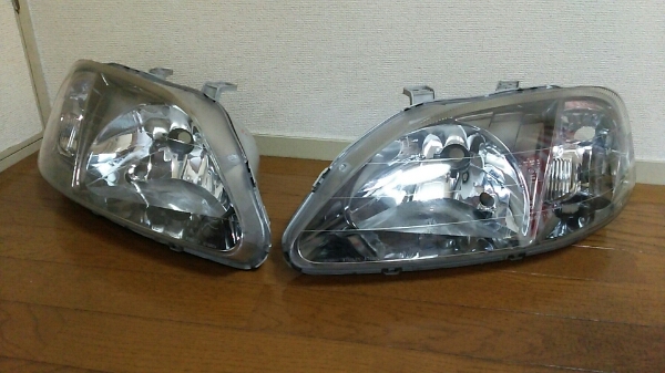 シビック EK9 後期 純正ヘッドライト タイプR USDM JDM 北米 