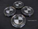 ◆BMW/F06 F12 F13◆黒銀 オールカーボン センターキャップ 4個