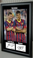 ◆送料無料◆ メッシ　ネイマール　レプリカサイン　額入り_1