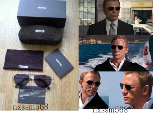 奇跡のTOM FORD！007/慰めの報酬 J・ボンド サングラス 同色(金属