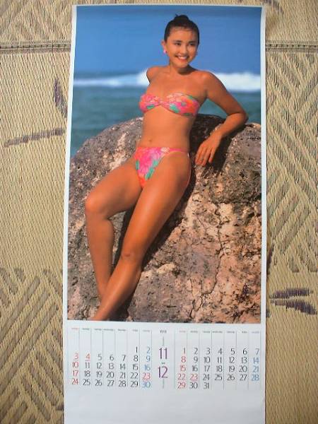 森本瑠衣のビキニ水着ポスター １９９１年カレンダー ま行 売買されたオークション情報 Yahooの商品情報をアーカイブ公開 オークファン Aucfan Com