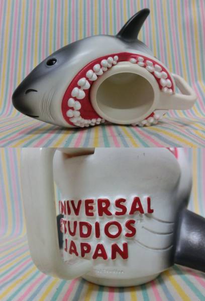 映画ジョーズ JAWS◇USJ サメ型コップ マグカップ12㎝ シャーク(SF