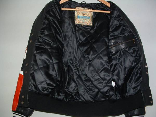 ほぼデッド!HOWIE&SON*オールレザースタジャン*M*JEFバスケNBA(M 