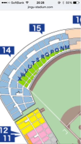 5/3 ヤクルトvs広島 レフト外野指定席1枚 Tブロ12段 QR