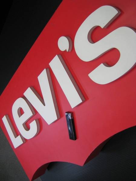 非売品Levi's リーバイス立体看板 サイン ディスプレイ バナー(看板