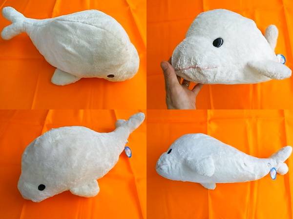 新品八景島シーパラダイス☆シロイルカぬいぐるみ☆肌触り最高♪(動物