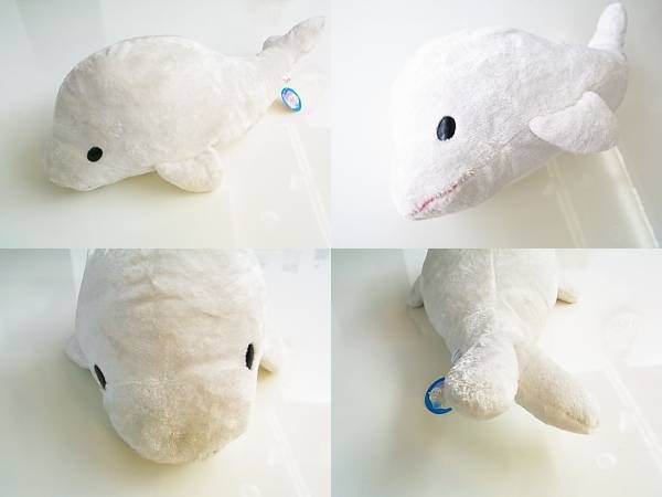 新品八景島シーパラダイス☆シロイルカぬいぐるみ☆肌触り最高♪(動物