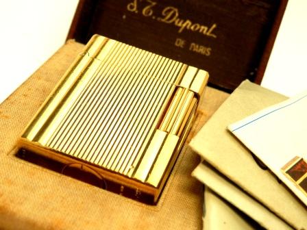 S.T デュポン97　整備済 ライン１ ゴールド 箱付き　かなり美品