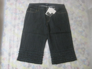 ピンクハウス　デニムピコフリルパンツ 新品