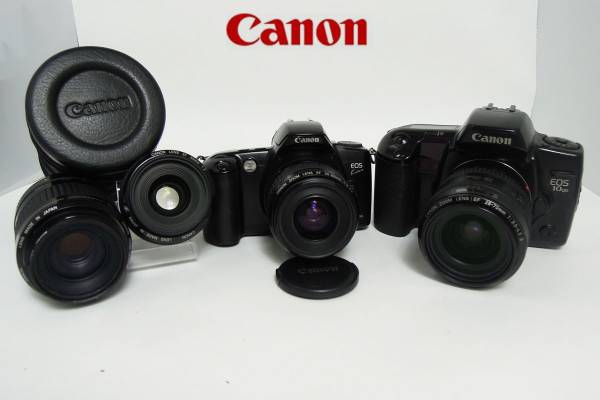 【1円】CANON　EOS10QD/EOS Kiss　レンズ35㎜・1:2　80-200㎜　