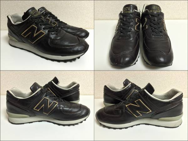 廃番UK製 NEW BALANCE LM576UK DB ダークブラウン×ゴールド27.5cm 