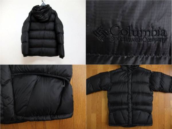 人気☆ コロンビア フード付き ダウンジャケット パーカー M 黒