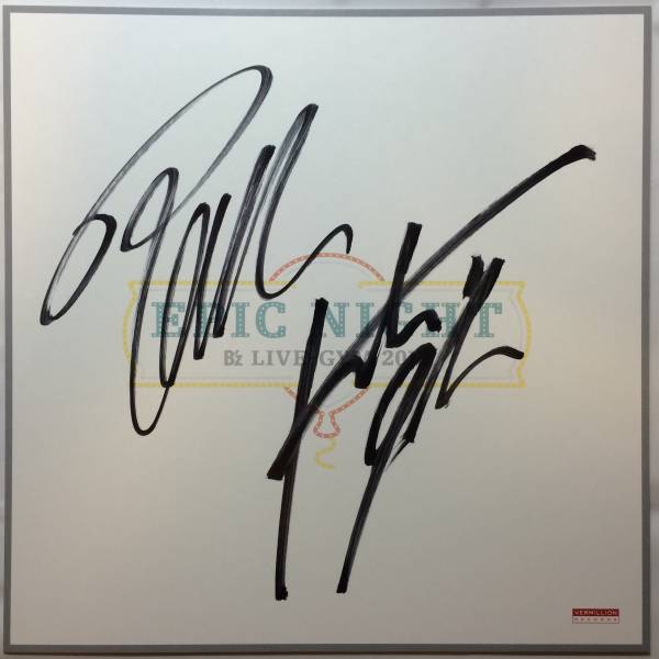 B'z EPIC NIGHT ツアー直筆サイン色紙