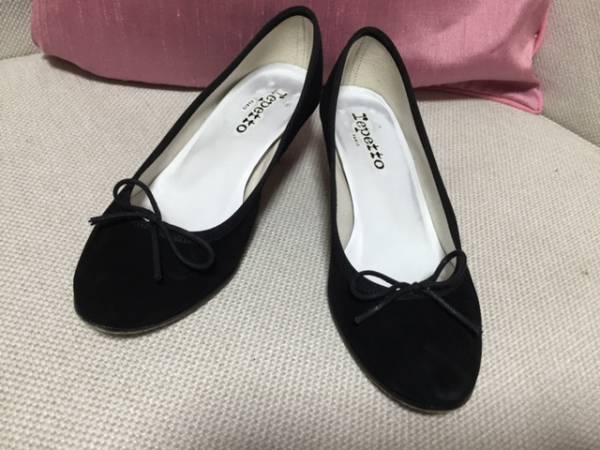 【レペット/repetto】スウェードブラック　ジゼル　37