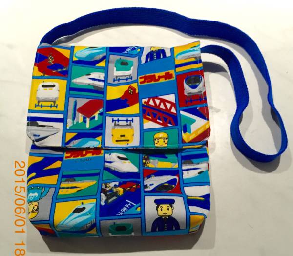 トミカプラレール　ハンドメイド　ショルダーバッグ　お出かけに_1