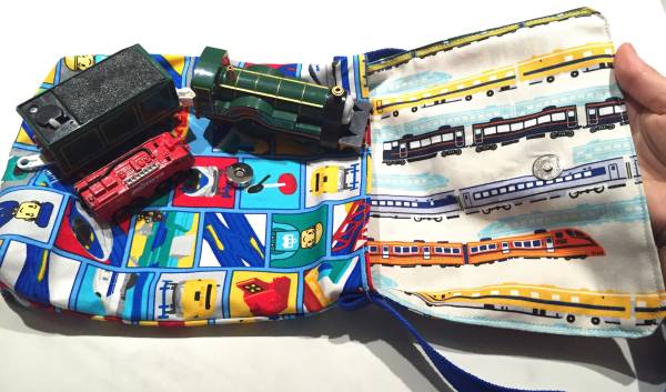トミカプラレール　ハンドメイド　ショルダーバッグ　お出かけに_2