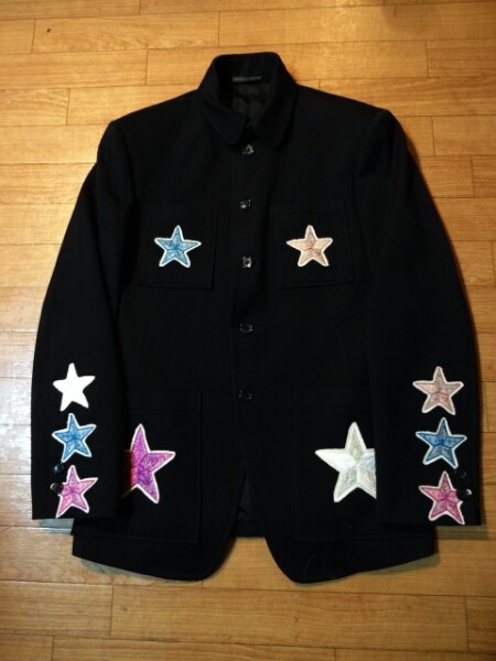 yohji yamamoto pour homme ヨウジヤマモト 星 刺繍 ジャケット 