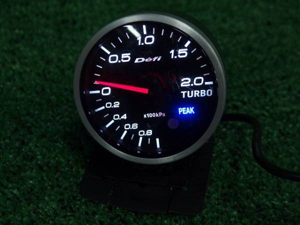 [361]DefiリンクメーターBF 白 ブースト計 リンクユニット 中古