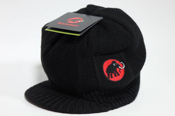 マムート　Visor beanie made in germany　black 新品