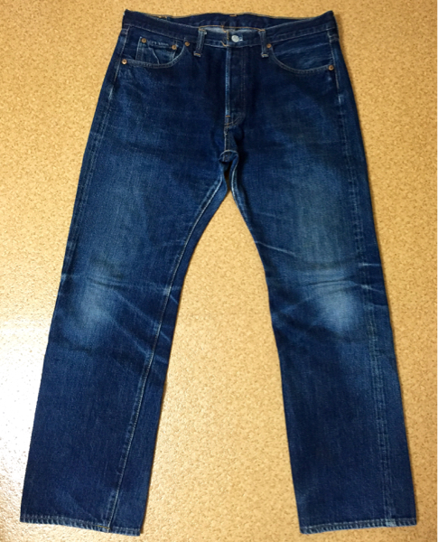 ドゥニーム★旧DENIME 濃紺 初期モデル 日本製 W36 ヒゲ 蜂の巣