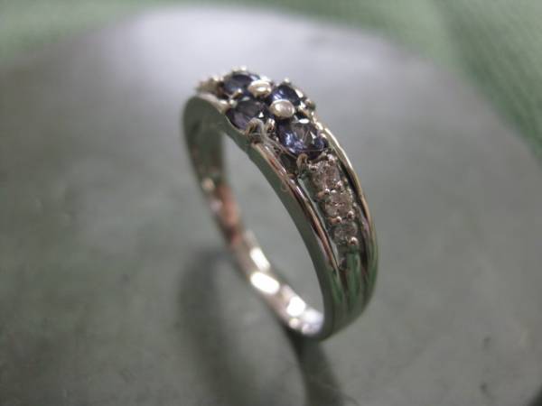 アレキサンドライト　19.5号　Pt900　大網てんとう虫　7455d10