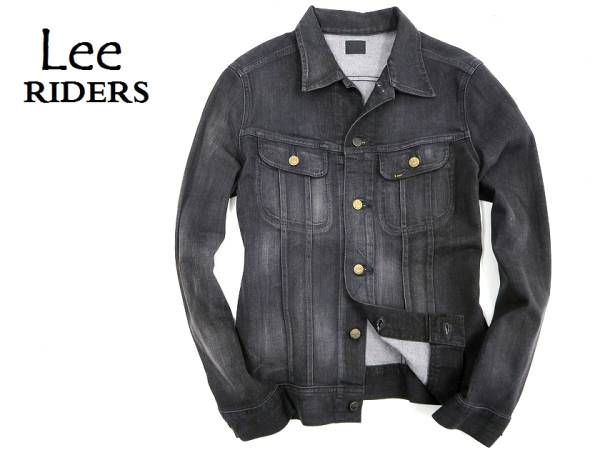 Lee RIDERS リー ストレッチ ブラックデニムジャケット a9272