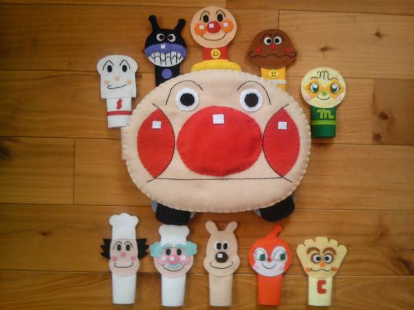 ハンドメイド アンパンマン風指人形パート エプロンシアター フェルト 売買されたオークション情報 Yahooの商品情報をアーカイブ公開 オークファン Aucfan Com