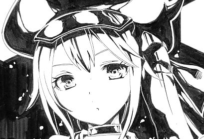 同人手描きイラスト 艦これ 深海棲艦 駆逐棲姫 モノクロ色紙 手描きイラスト 売買されたオークション情報 Yahooの商品情報をアーカイブ公開 オークファン Aucfan Com