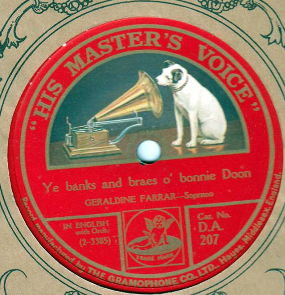 ★★SPch■ファーラー/故郷の空（英HMV DA207）■