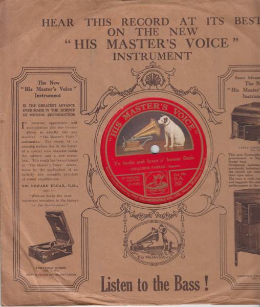 ★★SPch■ファーラー/故郷の空（英HMV DA207）■