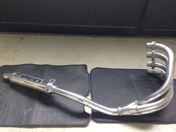 GPz400F サンセイ アルミマフラー 当時物(マフラー本体（社外