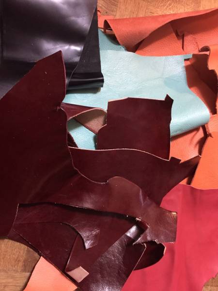 本牛革 ハギレ ダンボール一箱分_3