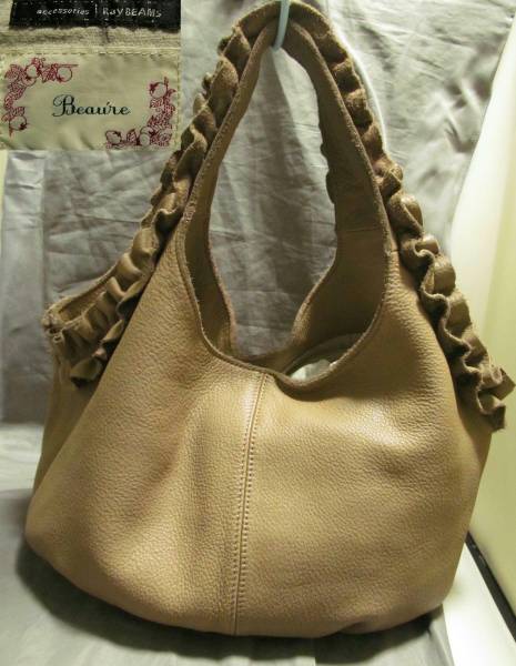BeaureビュレRay BEAMS　レザーハンドバッグ