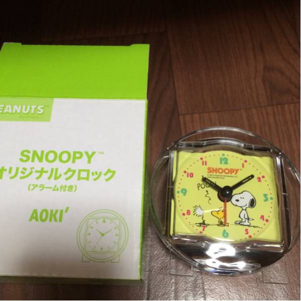 ★スヌーピー アラーム付きクロック 時計 未使用★_1
