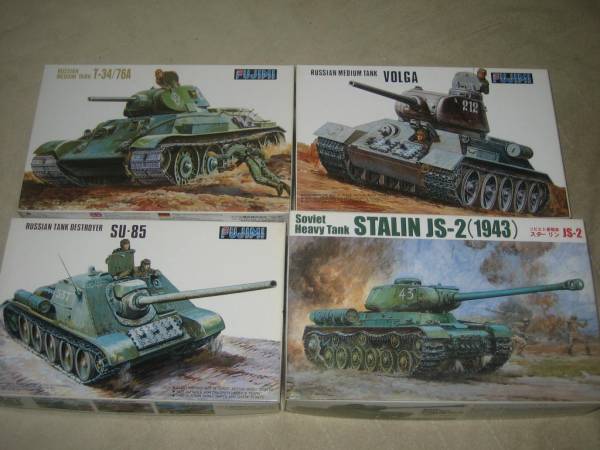 FUJIMI フジミ 1/76 ソビエト 戦車 JS-2 T-34/76 T-34/85 SU-85(主力