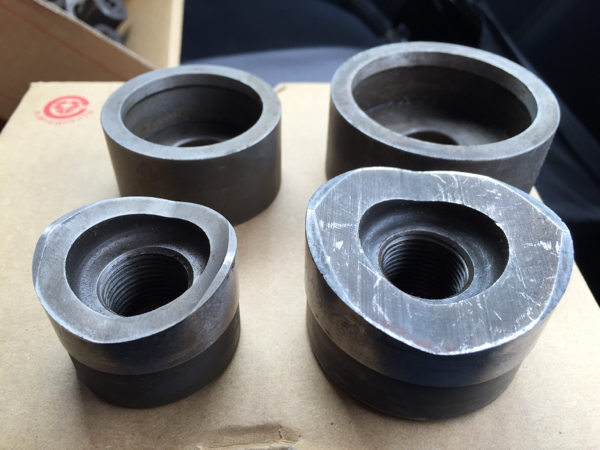 富士物産 ノックアウトパンチ パンチャーコマ6セット 中古_1