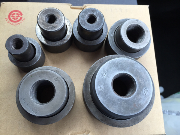 富士物産 ノックアウトパンチ パンチャーコマ6セット 中古_3